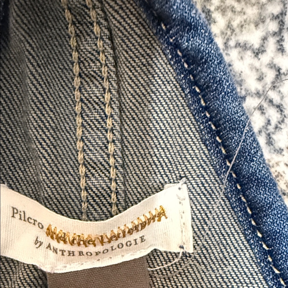 Anthropologie Pilcro The Painters model
Denim Button-Front Overalls - Blue - Picture 6 of 6